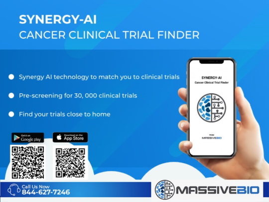 New Artificial Intelligence Based Cancer Clinical Trial Finder Mobile App