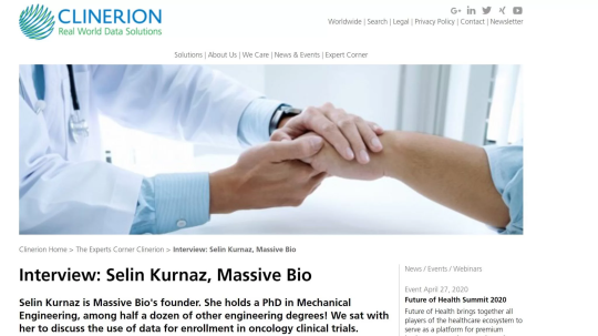Interview: Selin Kurnaz, Massive Bio