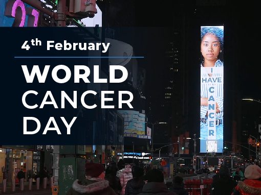 4th Feb World Cancer Day Times Square Press Release 510x382 1